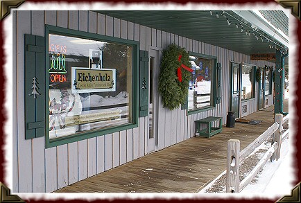 Eichenholz storefront in Minocqua, Wisconsin